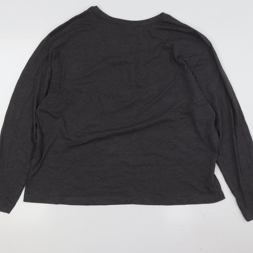 Marks and Spencer Women's L Black Long Sleeve T-Shirt