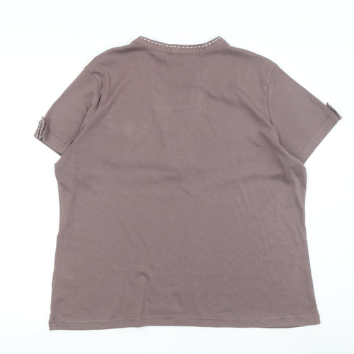 Bm Casual Women's Brown Blouse L Basic Style