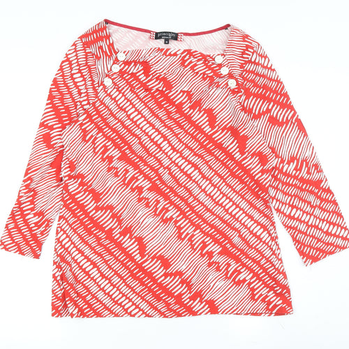 Principles Women's Red Boat Neck Top Size 16