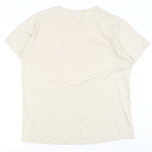 boohooMAN Beige Nautical Men's T-Shirt, Size S