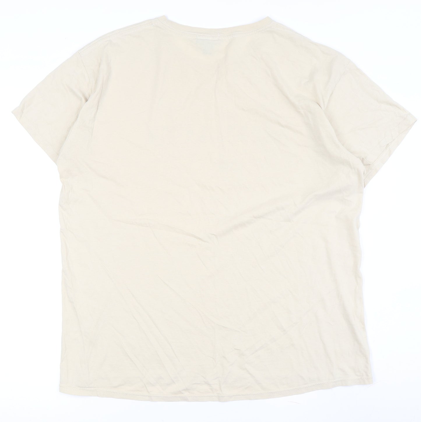 boohooMAN Beige Nautical Men's T-Shirt, Size S