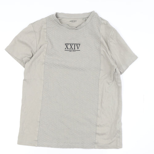 Next Boys Grey Crew Neck T-Shirt Age 12 Years
