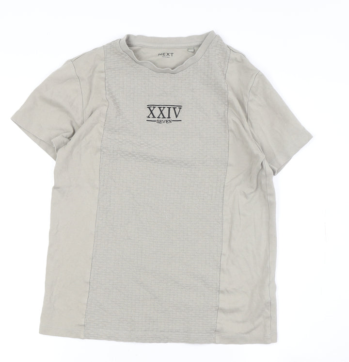 Next Boys Grey Crew Neck T-Shirt Age 12 Years