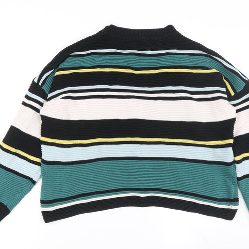 H&M Women's Striped Pullover Jumper - S, Multicoloured