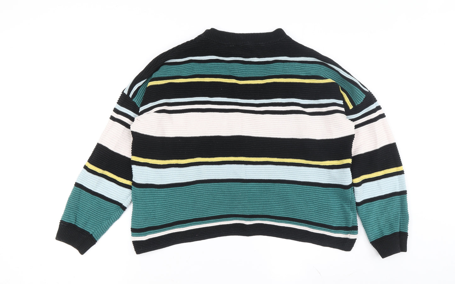 H&M Women's Striped Pullover Jumper - S, Multicoloured