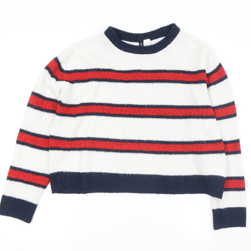 Civico Women's Multicolour Striped Pullover Jumper