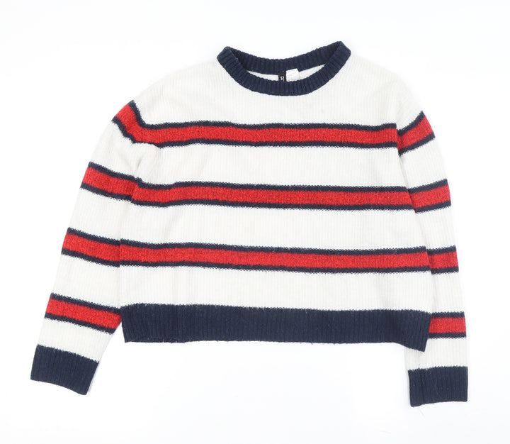 Civico Women's Multicolour Striped Pullover Jumper
