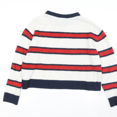 Civico Women's Multicolour Striped Pullover Jumper