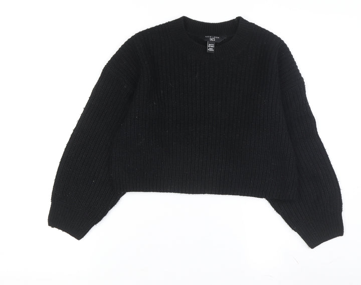 New Look Girls Black Pullover Jumper, Size 10-11 Years