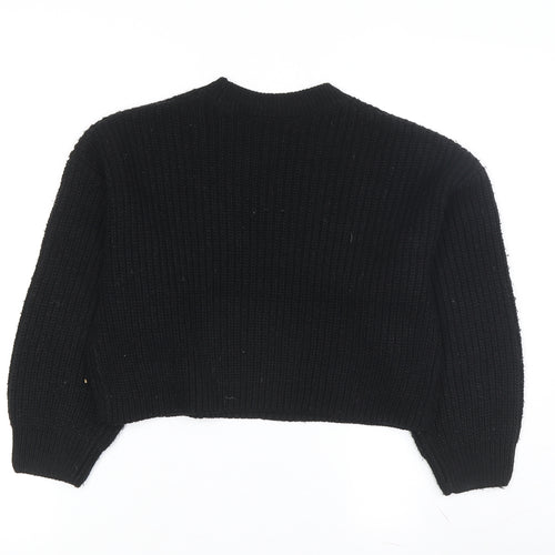 New Look Girls Black Pullover Jumper, Size 10-11 Years