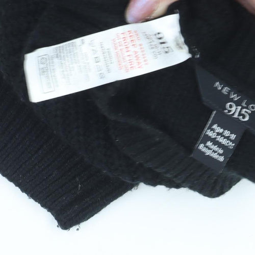 New Look Girls Black Pullover Jumper, Size 10-11 Years