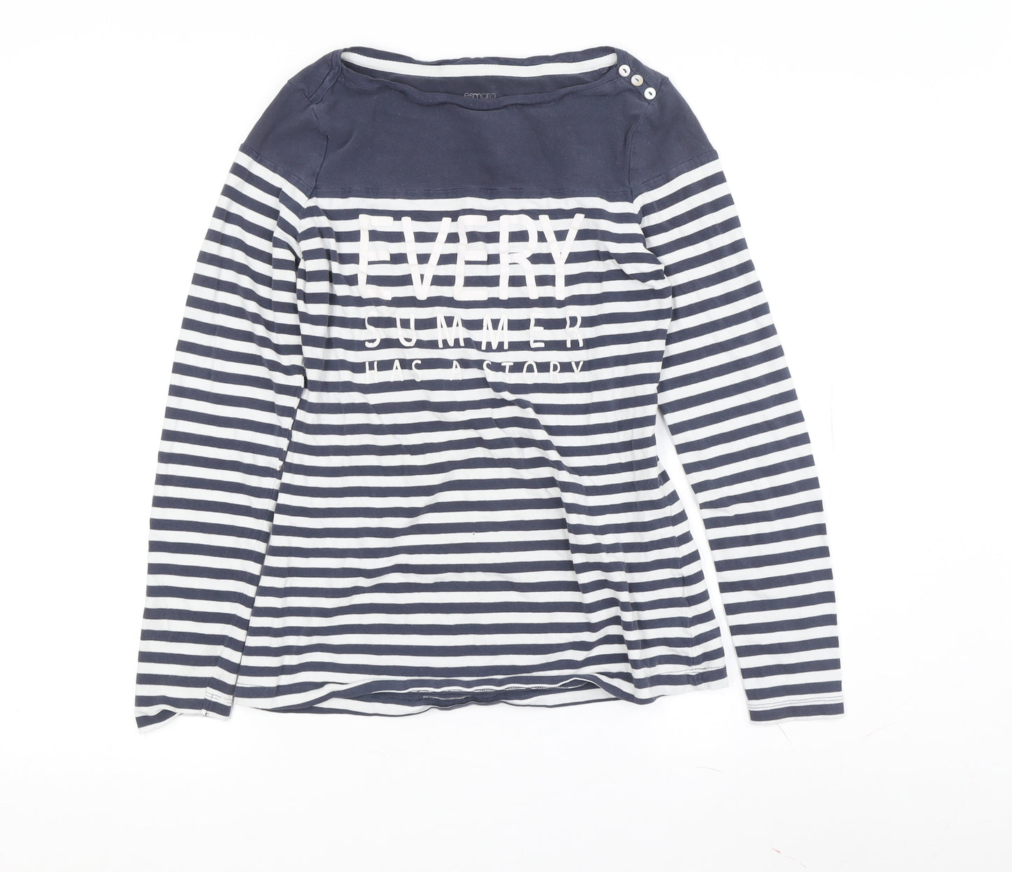 Esmara Women's Blue Striped T-Shirt Size 12