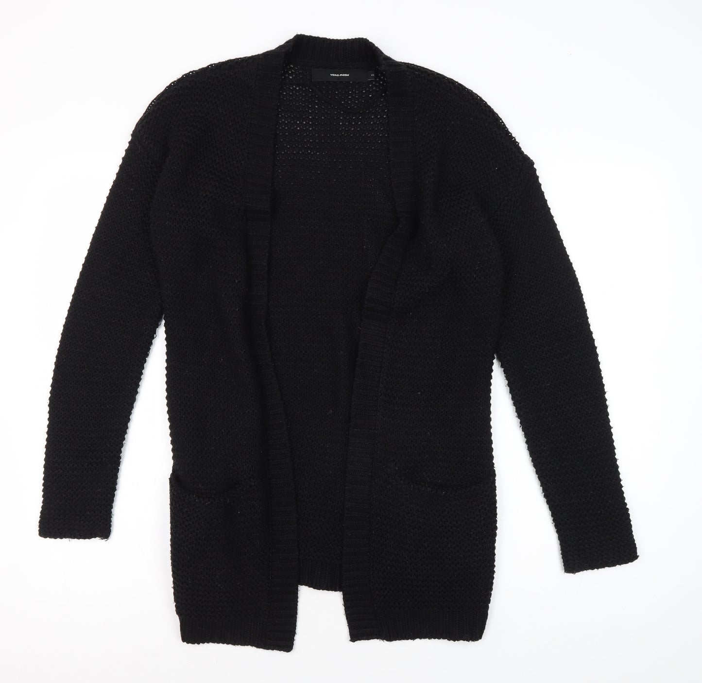 Vero Moda Women's Black XS Cardigan Chunky Knit