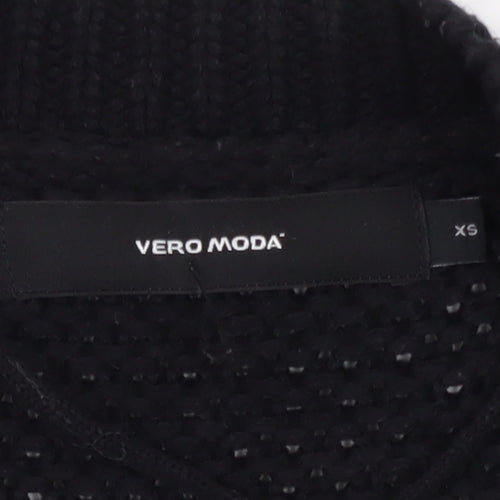 Vero Moda Women's Black XS Cardigan Chunky Knit