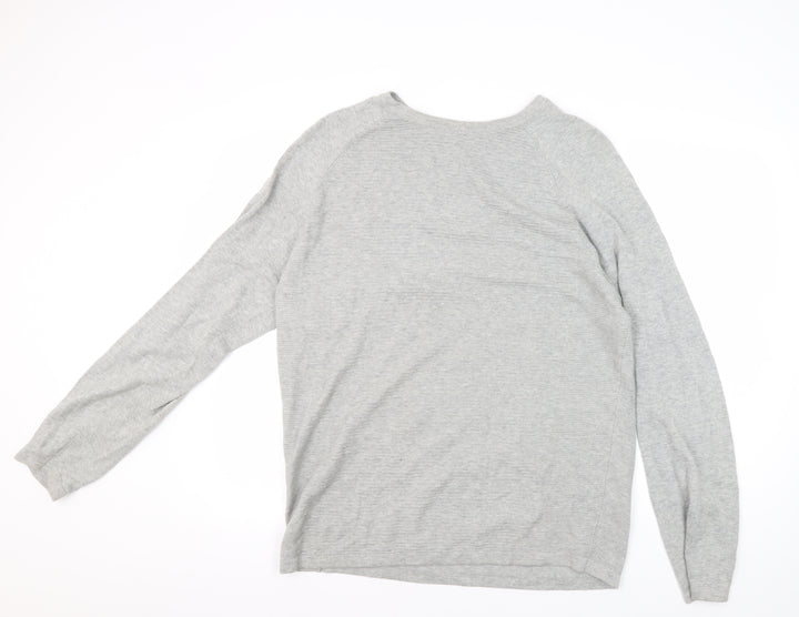 Red Herring Grey Men's Large Pullover Jumper