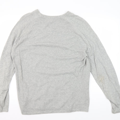 Red Herring Grey Men's Large Pullover Jumper