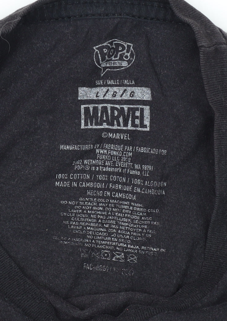 Marvel Venom Men's Black T-Shirt, L, Comics Print