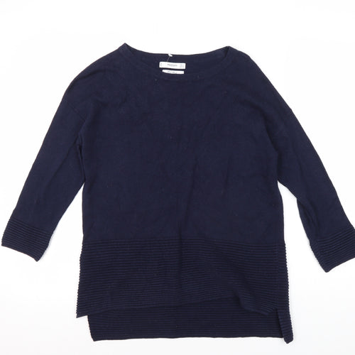Mango Women's Blue Pullover Jumper, Size S