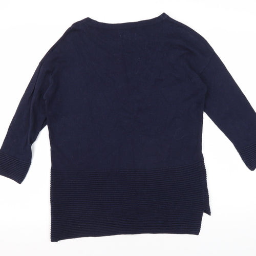 Mango Women's Blue Pullover Jumper, Size S