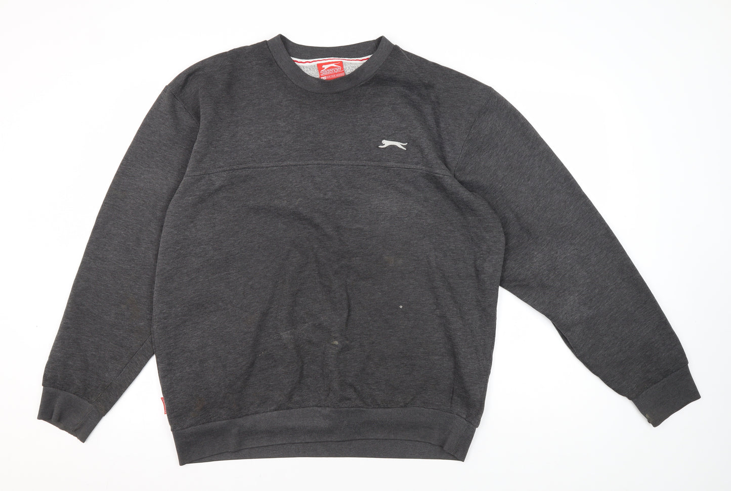 Slazenger Men's Grey Fleece Pullover Sweatshirt XL
