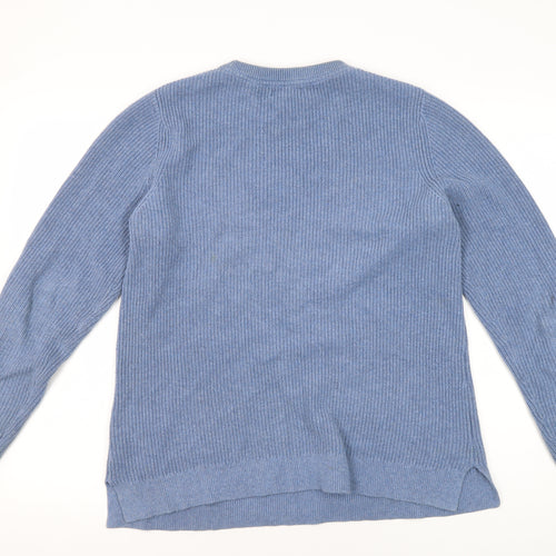 Fat Face Men Blue Crew Neck Pullover Jumper UK 12