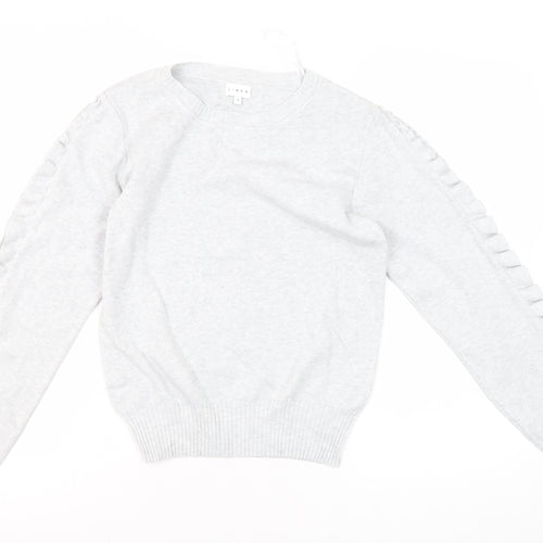 Linea Women's Grey Pullover Jumper Crew Neck Size 12