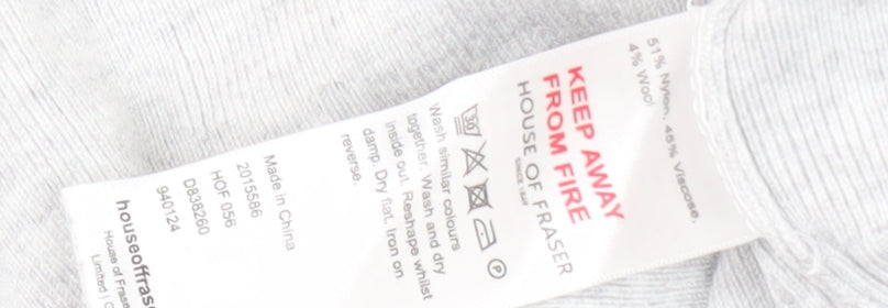 Linea Women's Grey Pullover Jumper Crew Neck Size 12