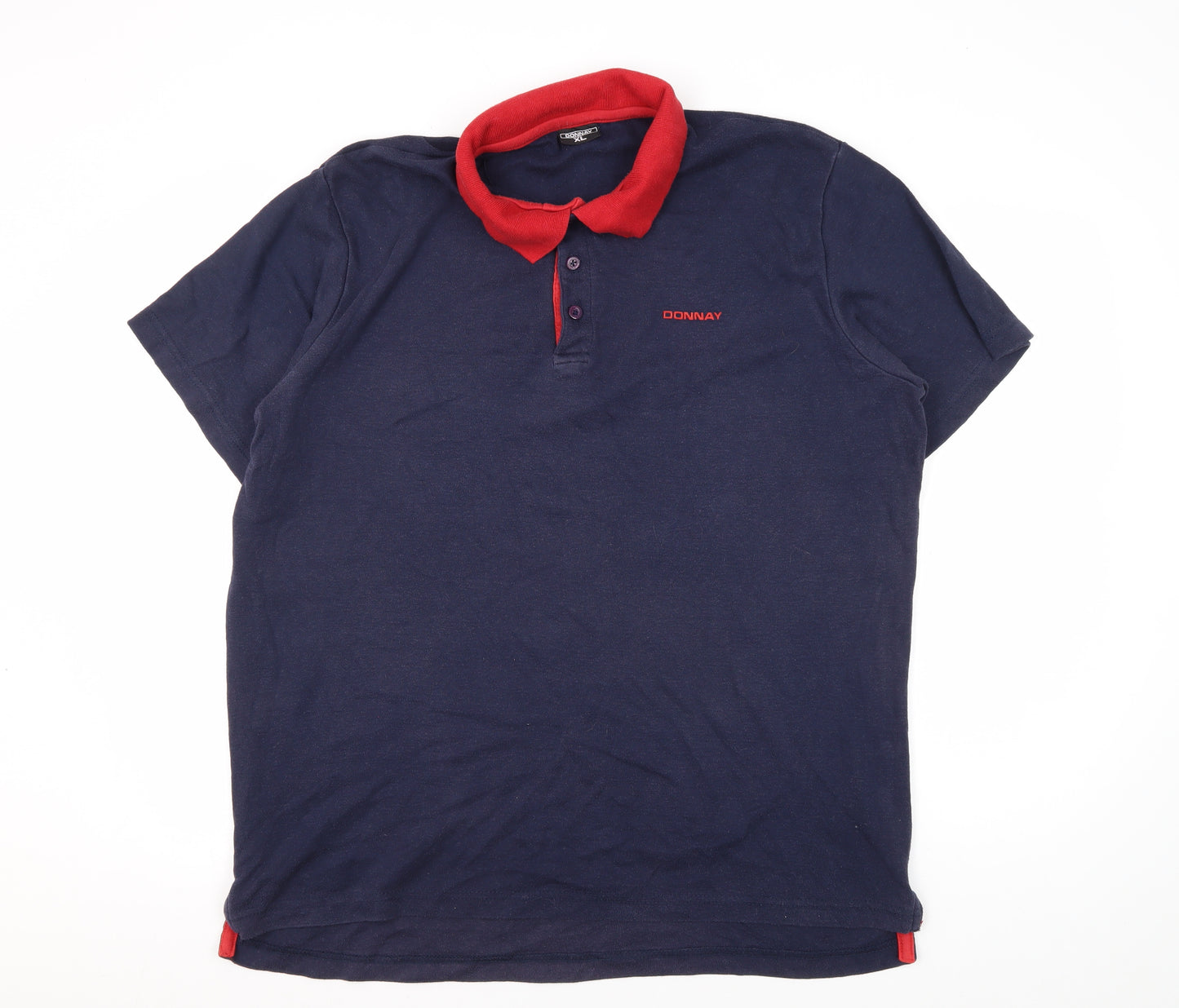 Donnay Men's Blue XL Polo Short Sleeve Shirt