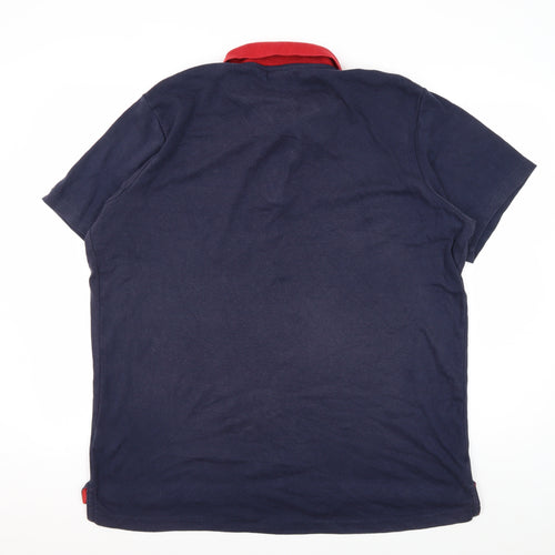 Donnay Men's Blue XL Polo Short Sleeve Shirt