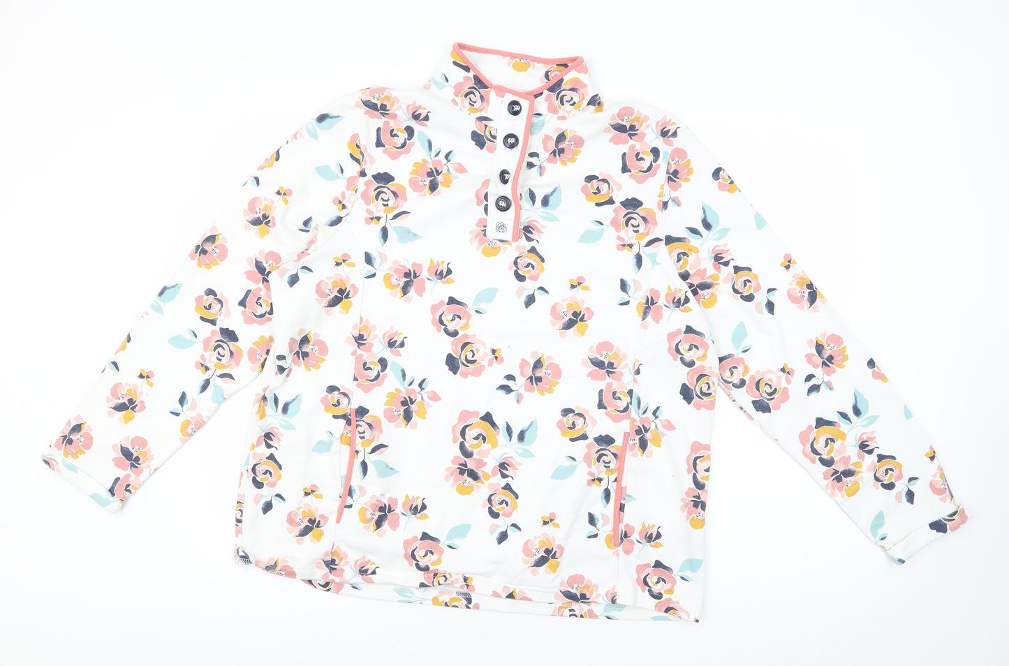 Damart Multicoloured Floral Pullover - Women's L