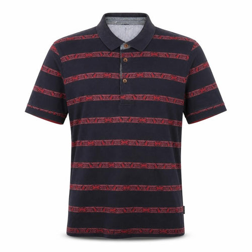 Ted Baker Men's Black Striped Polo Shirt L