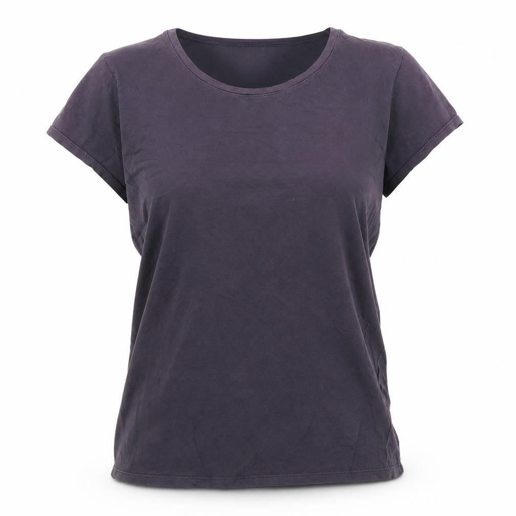 Front view of Mads Norgaard Women's Black Basic T-Shirt M