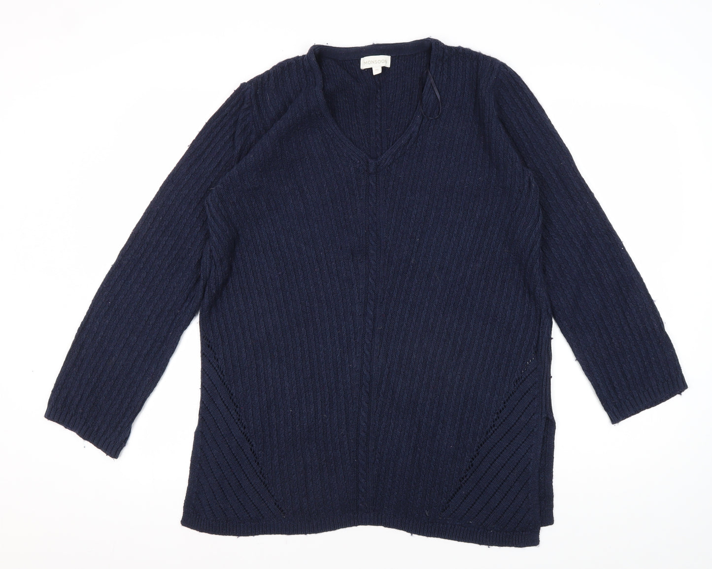 Monsoon Women's Blue Tunic Jumper Size M
