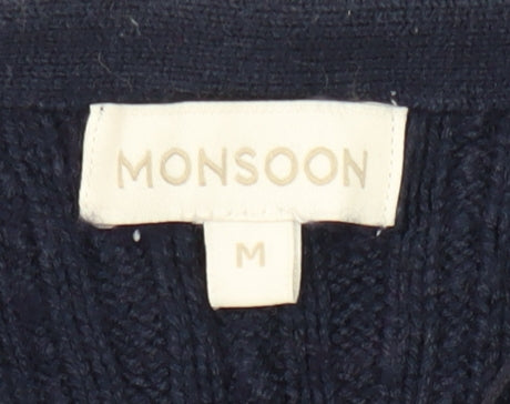 Monsoon Women's Blue Tunic Jumper Size M