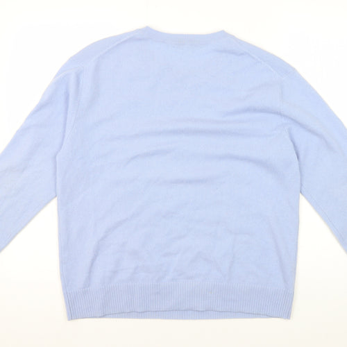 Autograph Women's Blue Cashmere Pullover Jumper Size 14