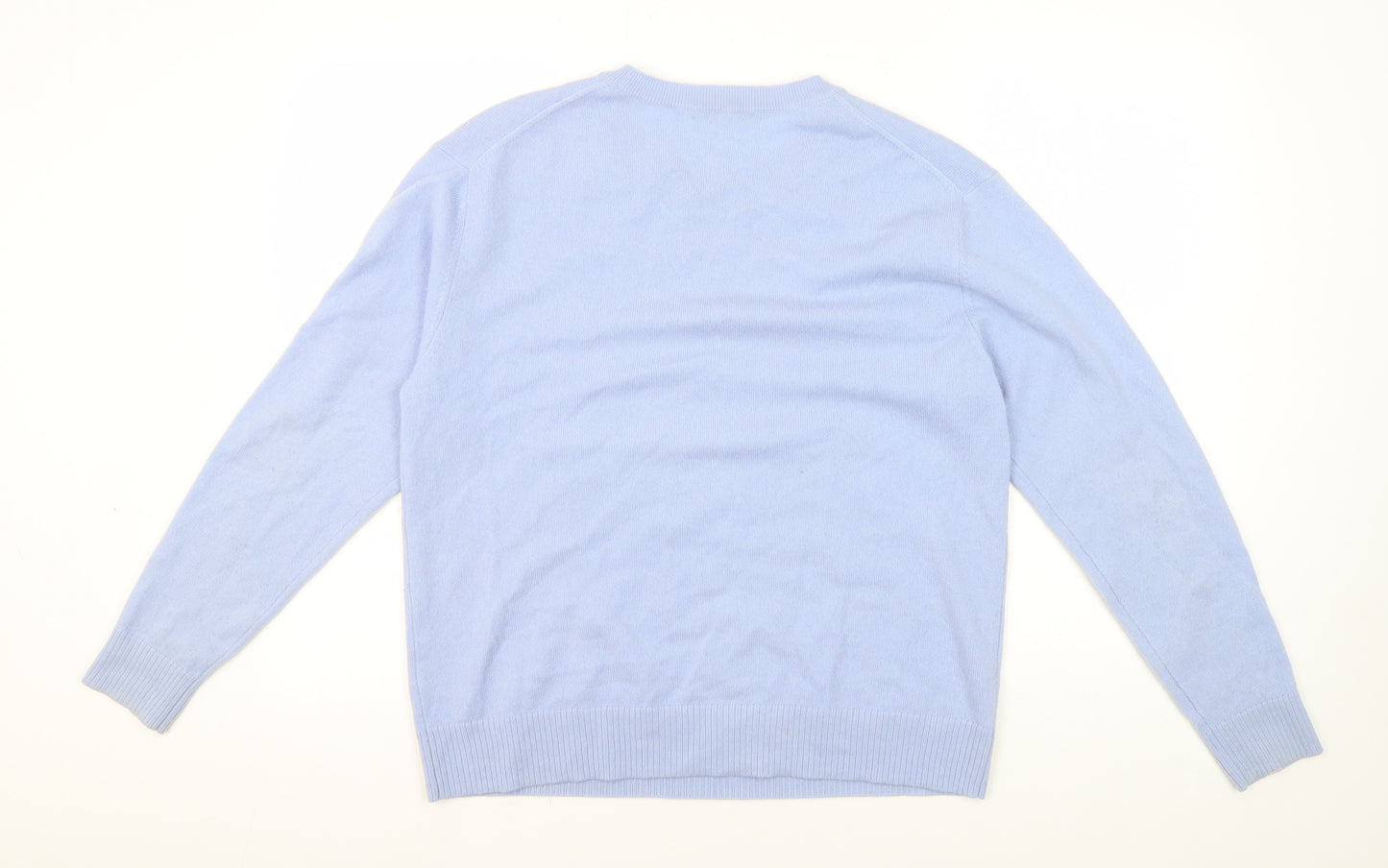 Autograph Women's Blue Cashmere Pullover Jumper Size 14