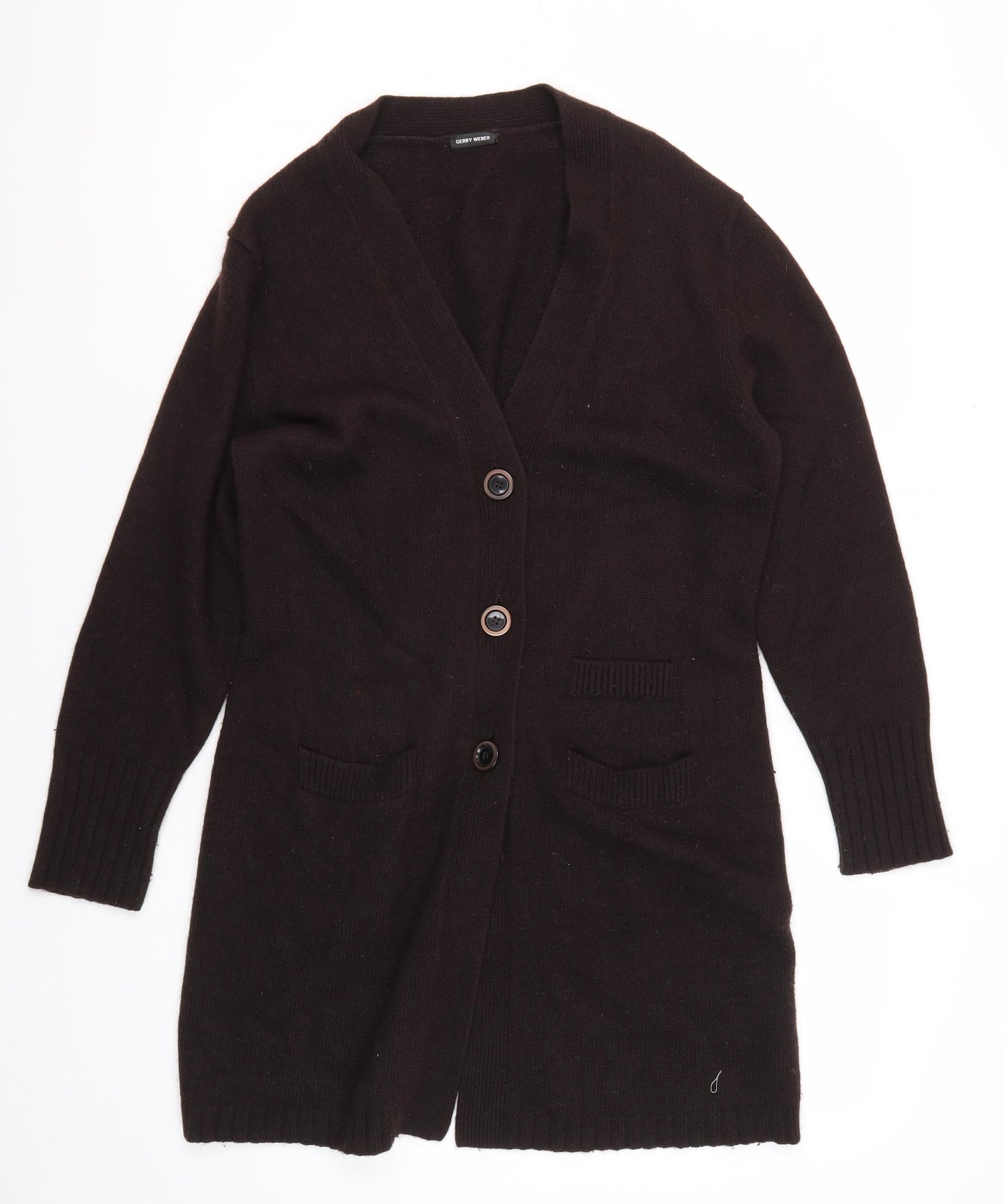 Gerry Weber Women’s Black Cardigan Size 14 Wool Knit