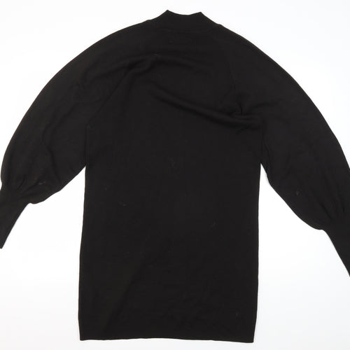 InWear Women's Black Tunic Jumper, Size S, Balloon Sleeve
