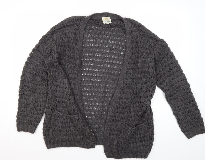 River Island Women's Grey Cardigan M Knitwear