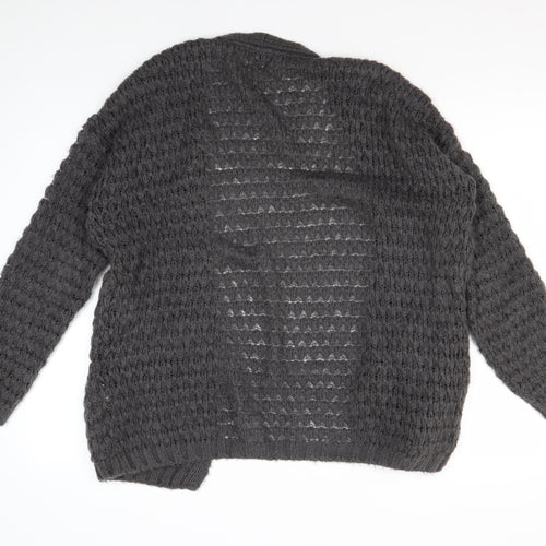 River Island Women's Grey Cardigan M Knitwear