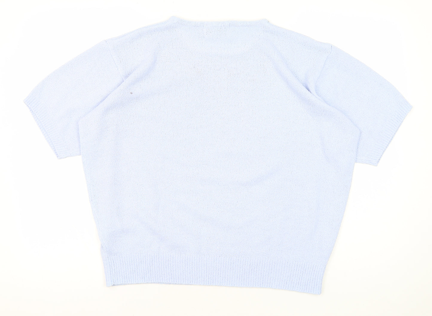 Honor Millburn Women's Blue Floral Knit Pullover L