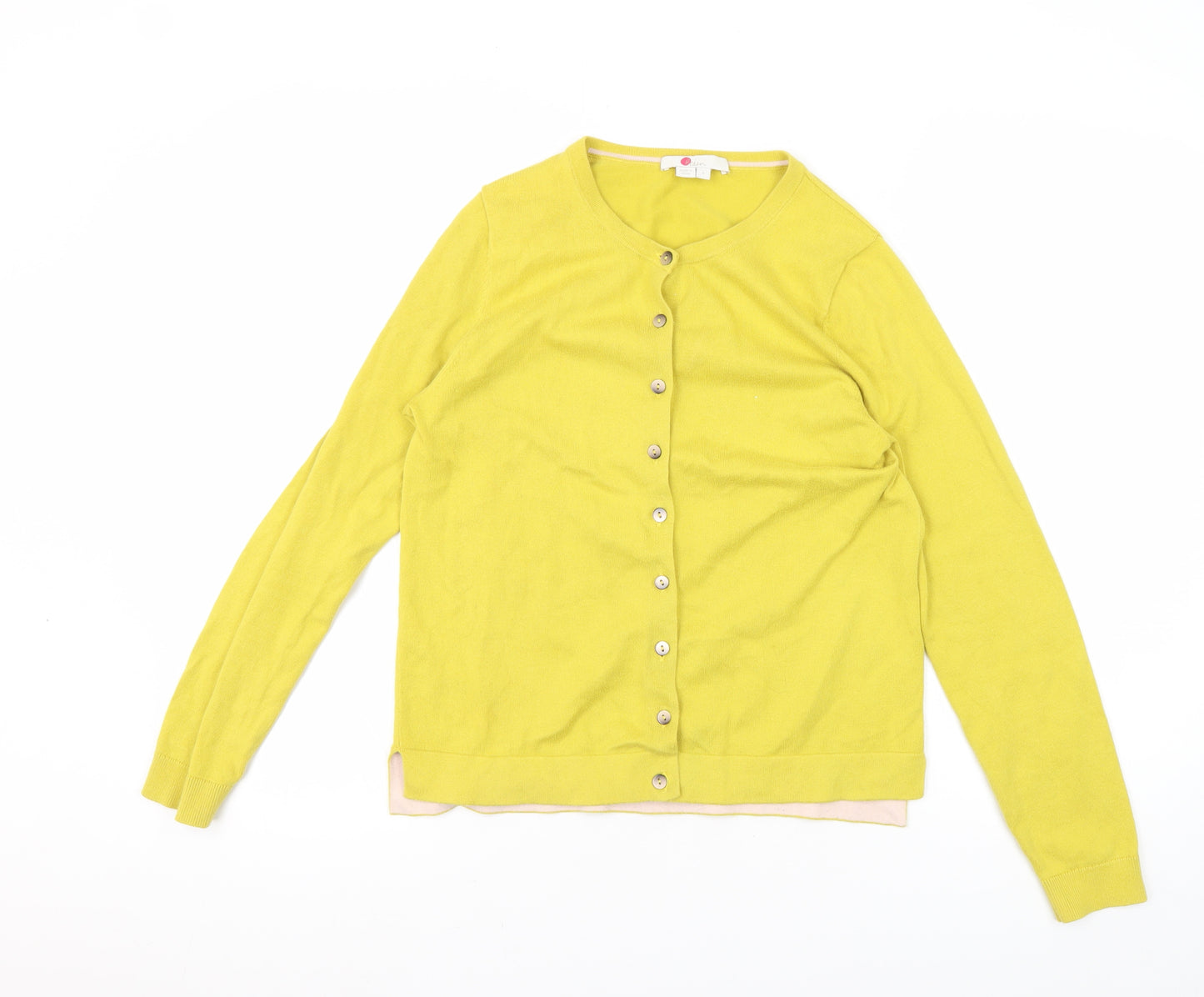 Boden Women's Yellow Cardigan, Small, Casual Knit