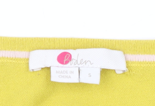 Boden Women's Yellow Cardigan, Small, Casual Knit