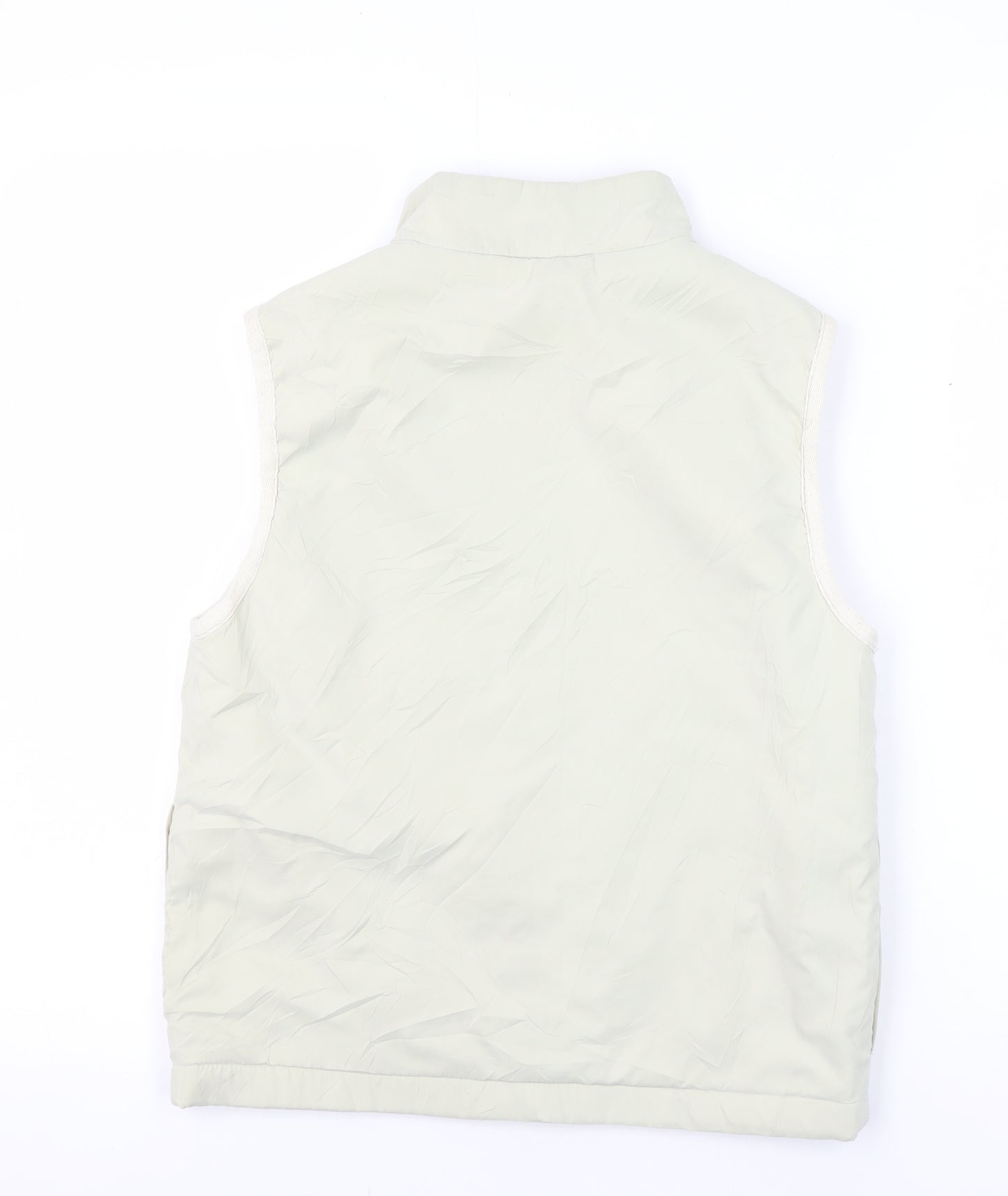 Active Unisex Ivory S Waistcoat with Zipped Pockets