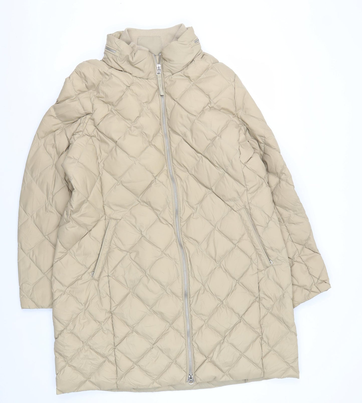 Marks and Spencer Women's Beige Puffer Coat Size 18