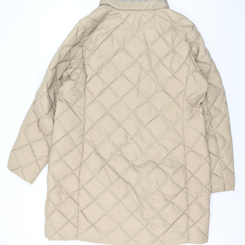 Marks and Spencer Women's Beige Puffer Coat Size 18