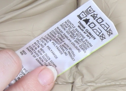 Marks and Spencer Women's Beige Puffer Coat Size 18