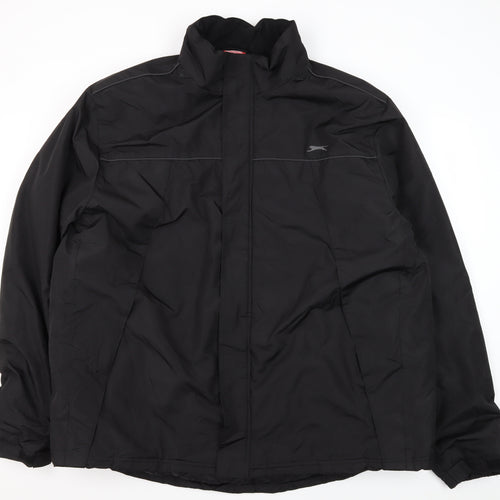 Slazenger Men's Black 4XL Windbreaker Jacket
