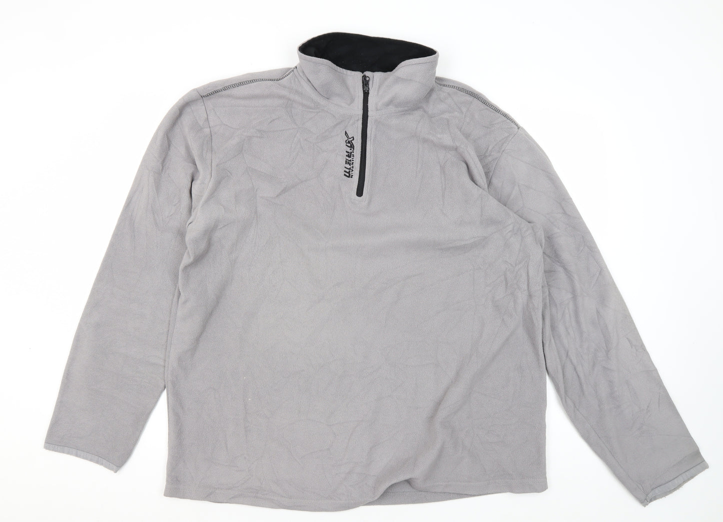 Atlas for Men Grey 2XL Fleece 1/2 Zip Sweatshirt