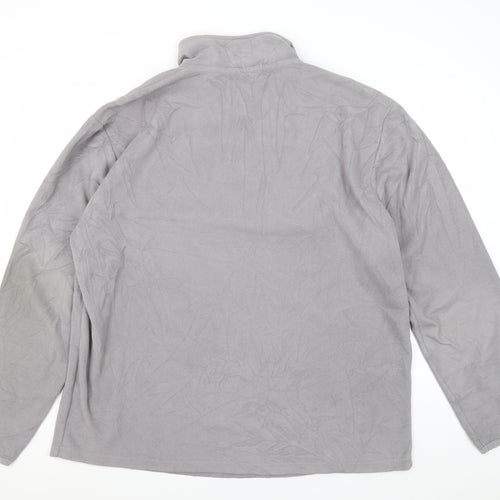 Atlas for Men Grey 2XL Fleece 1/2 Zip Sweatshirt